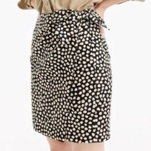 J. Crew Metallic Pebble Print Jacquard Skirt 8